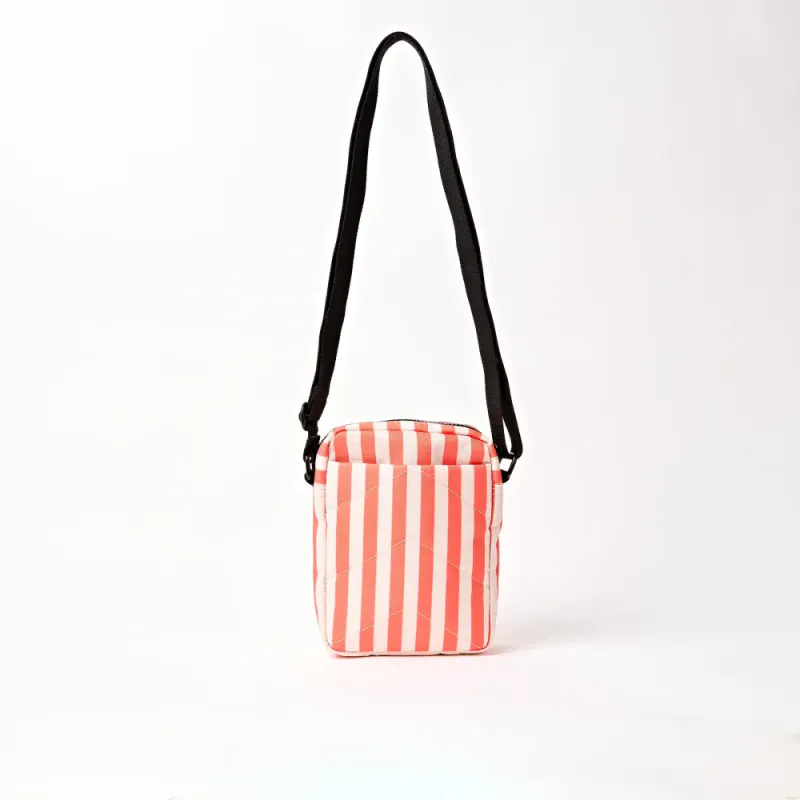 Roka Bond Skulderveske - Korall striper 