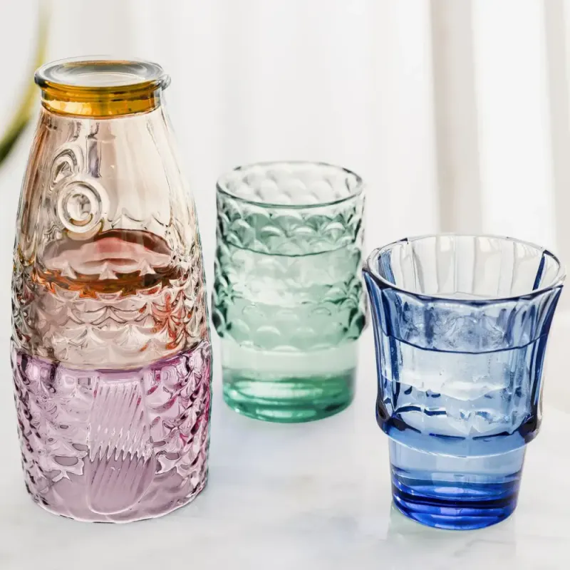 Fisk Drikkeglass sett - Regnbue